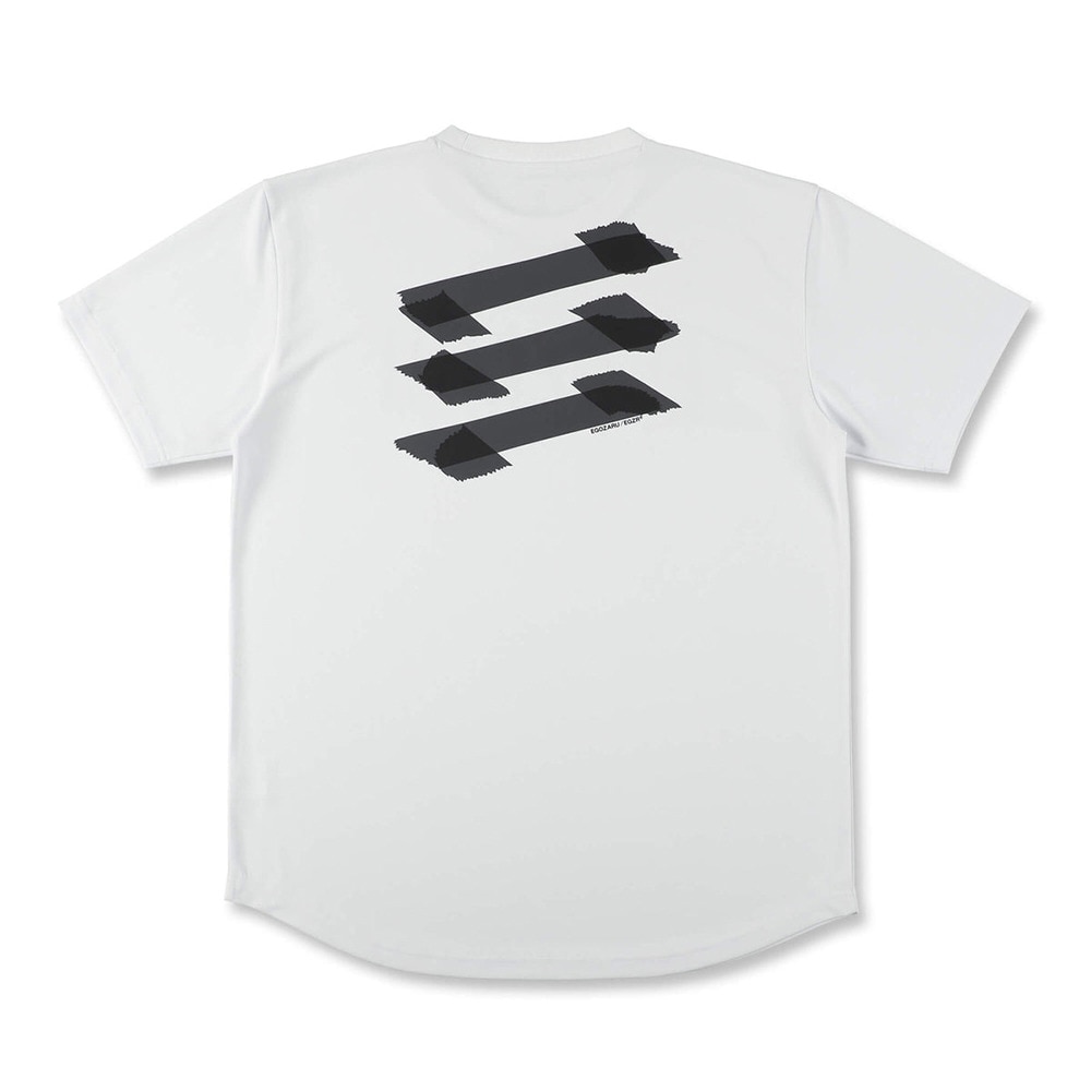 エゴザル（EGOZARU）（メンズ、レディース）バスケットボールウェア マスキングロゴTシャツ EZSS25UST029WHT
