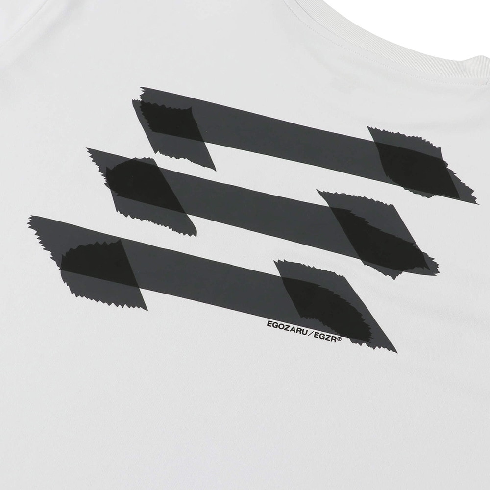 エゴザル（EGOZARU）（メンズ、レディース）バスケットボールウェア マスキングロゴTシャツ EZSS25UST029WHT