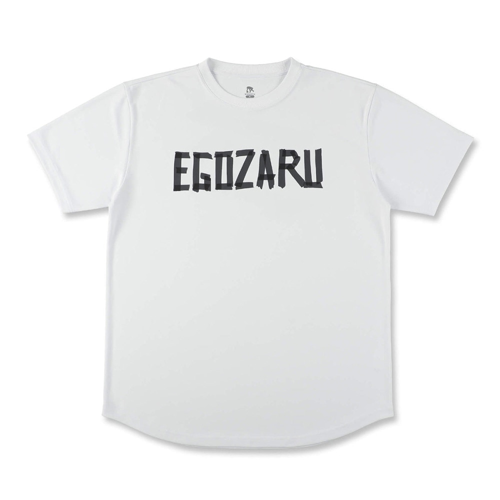 エゴザル（EGOZARU）（メンズ、レディース）バスケットボールウェア マスキングロゴTシャツ EZSS25UST029WHT