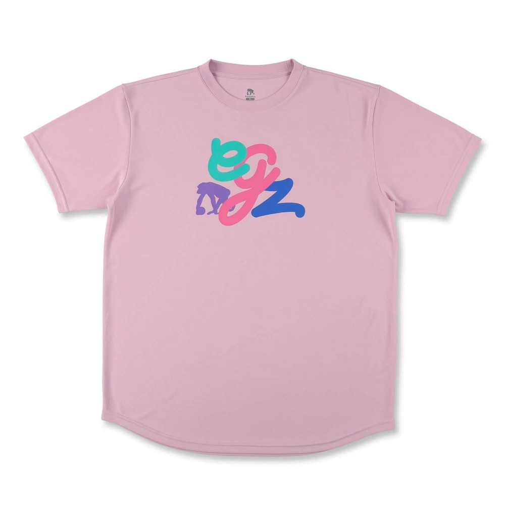 エゴザル（EGOZARU）（メンズ、レディース）バスケットボールウェア マルチスクリプトTシャツ EZSS25UST025PNK