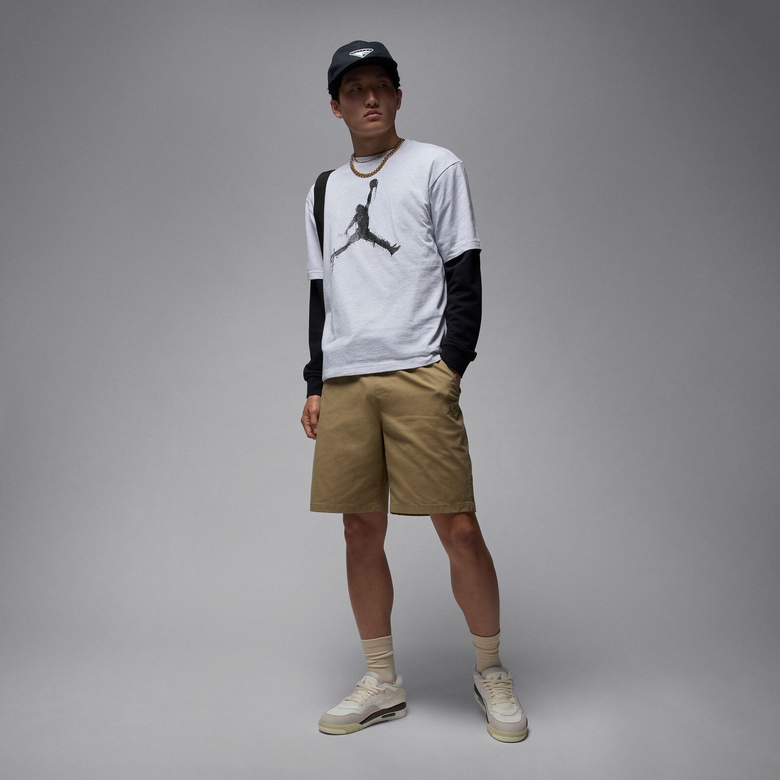 ジョーダン（JORDAN）（メンズ）バスケットボールウェア ブルックリン ジャンプマン 半袖Tシャツ HQ8925-051