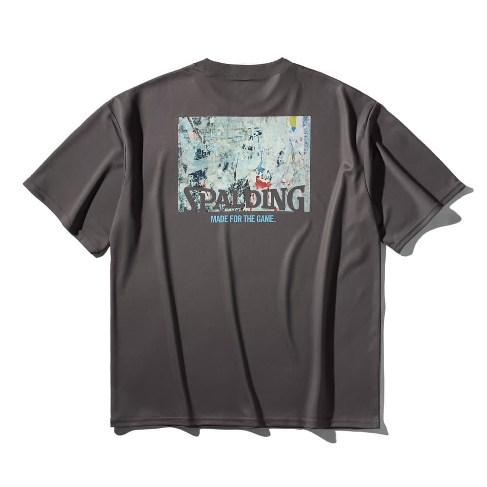 スポルディング（SPALDING）（メンズ、レディース）バスケットボールウェア Tシャツ グランジウォール SMT25120DU