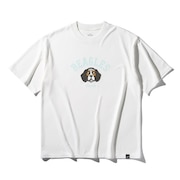 (メンズ、レディース)バスケットボールウェア Tシャツ ビーグルズ アーチロゴ SMT25127WH