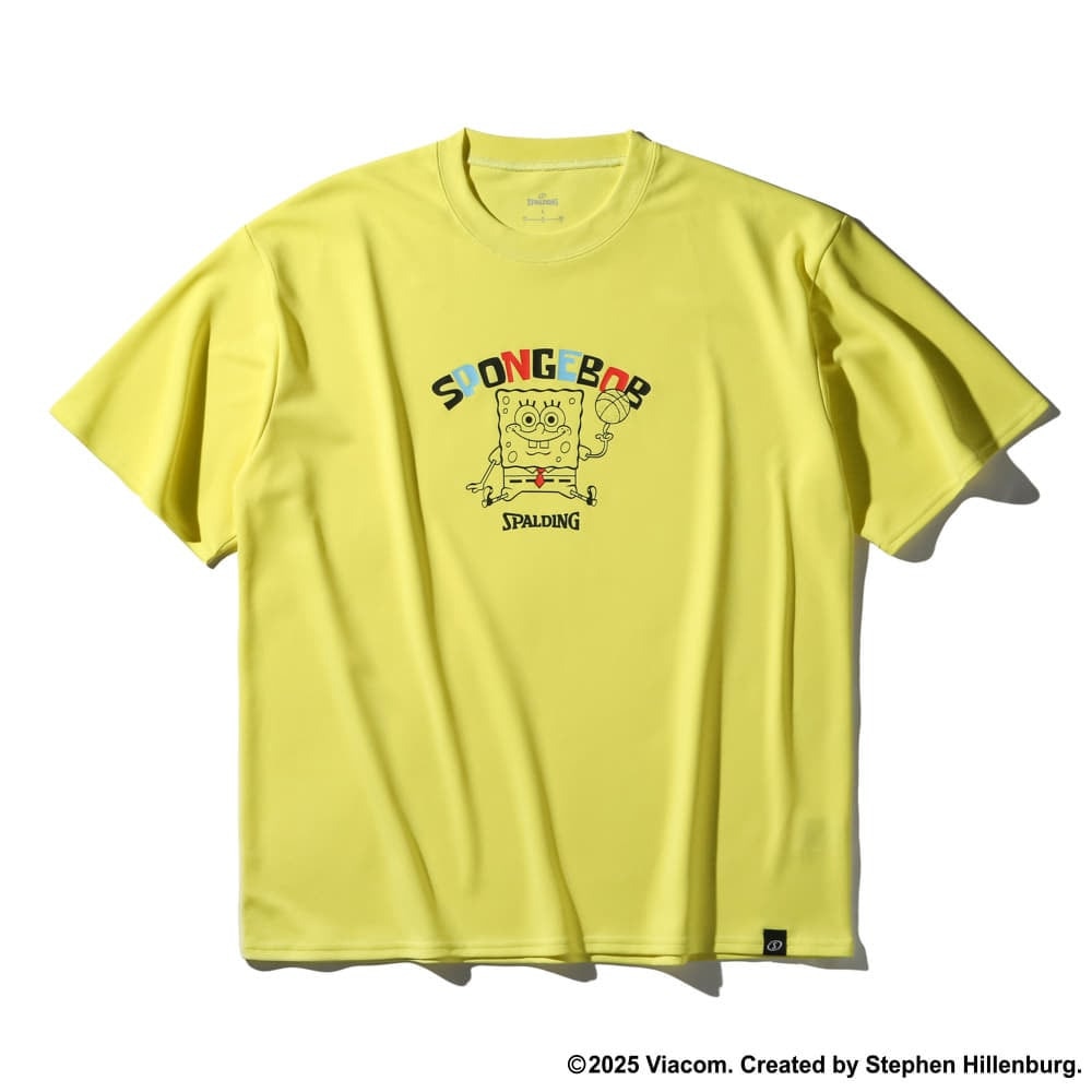 スポルディング（SPALDING）（メンズ、レディース）バスケットボールウェア Tシャツ スポンジ・ボブ パペット SMT25149SML