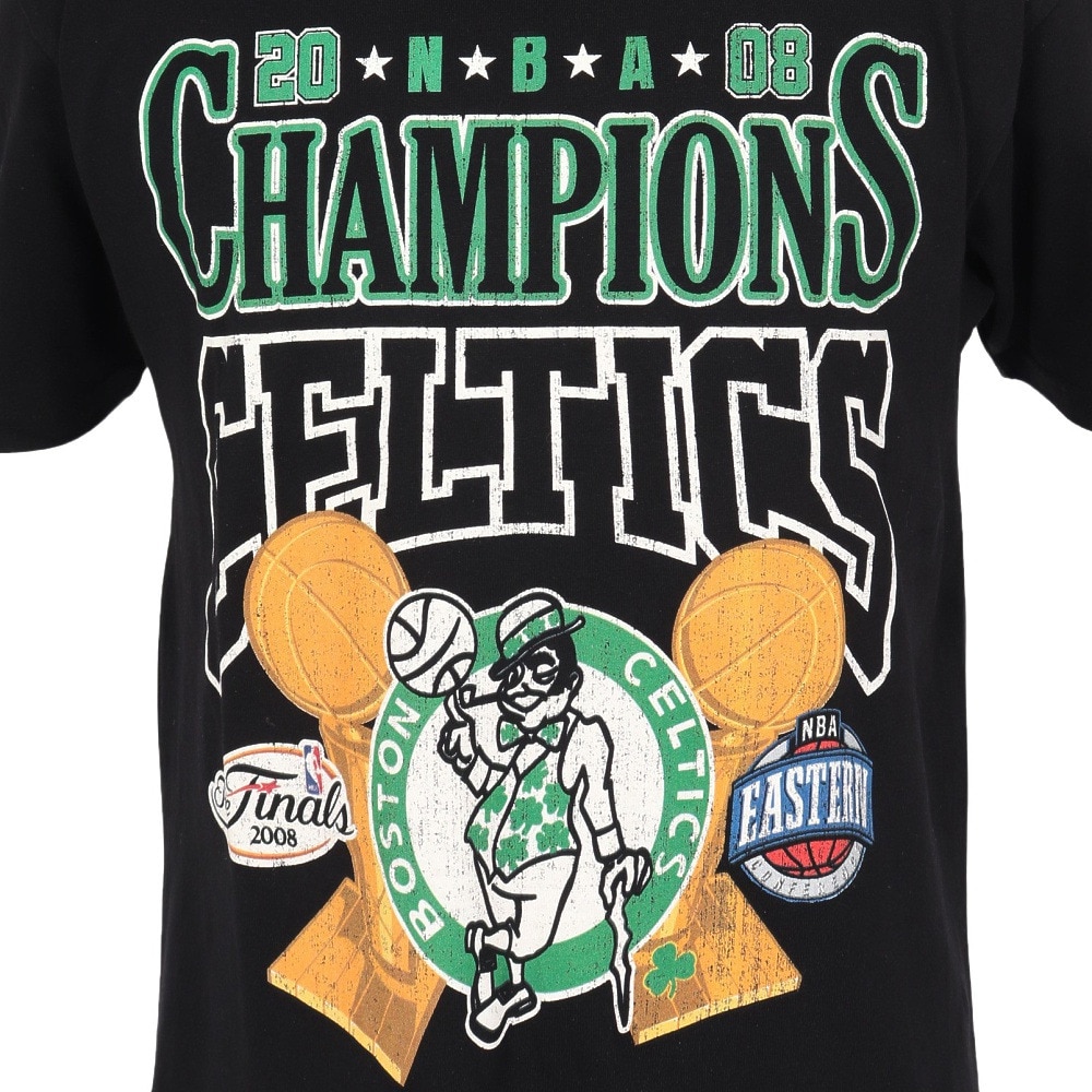 ミッチェルアンドネス（Mitchell&Ness）（メンズ）バスケットボールウェア ボストン・セルティックス Tシャツ TP10214-BCEBLCK