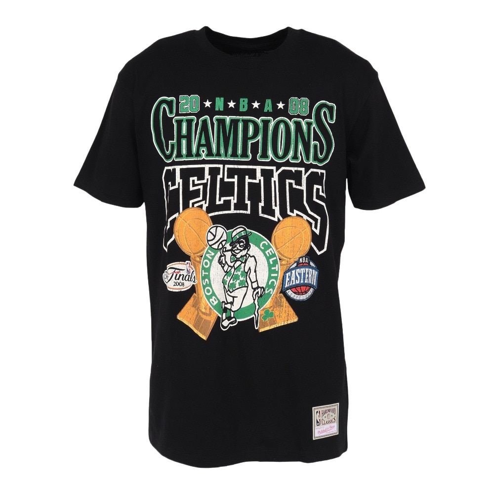 ミッチェルアンドネス（Mitchell&Ness）（メンズ）バスケットボールウェア ボストン・セルティックス Tシャツ TP10214-BCEBLCK