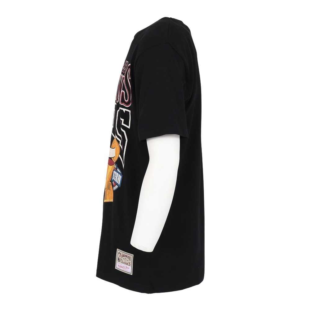 ミッチェルアンドネス（Mitchell&Ness）（メンズ）バスケットボールウェア 半袖Tシャツ BULLS TP10214-CBUBLCK