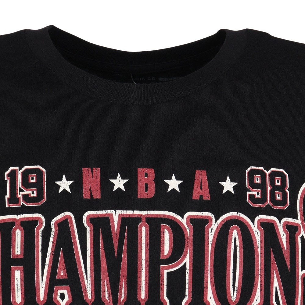 ミッチェルアンドネス（Mitchell&Ness）（メンズ）バスケットボールウェア 半袖Tシャツ BULLS TP10214-CBUBLCK