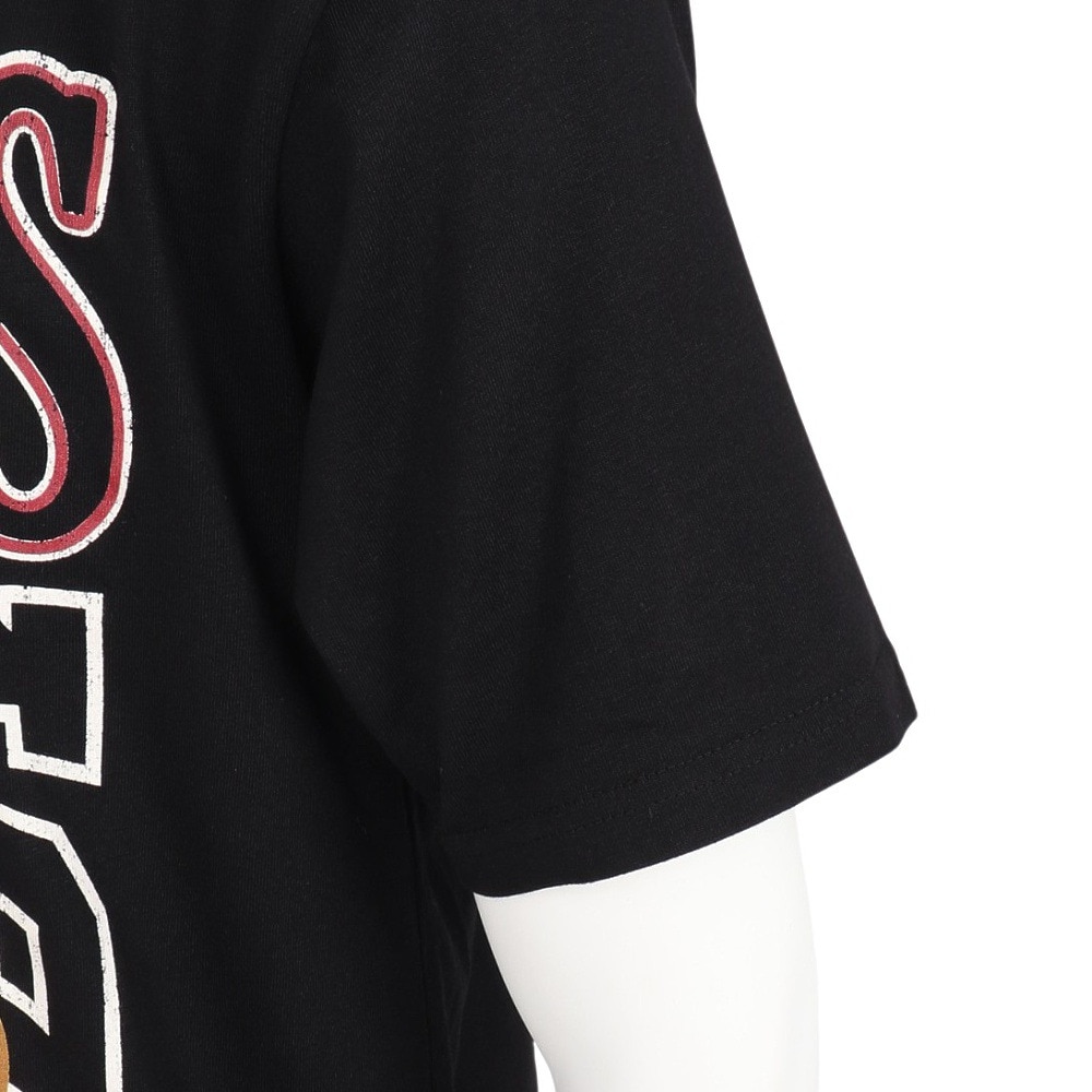 ミッチェルアンドネス（Mitchell&Ness）（メンズ）バスケットボールウェア 半袖Tシャツ BULLS TP10214-CBUBLCK