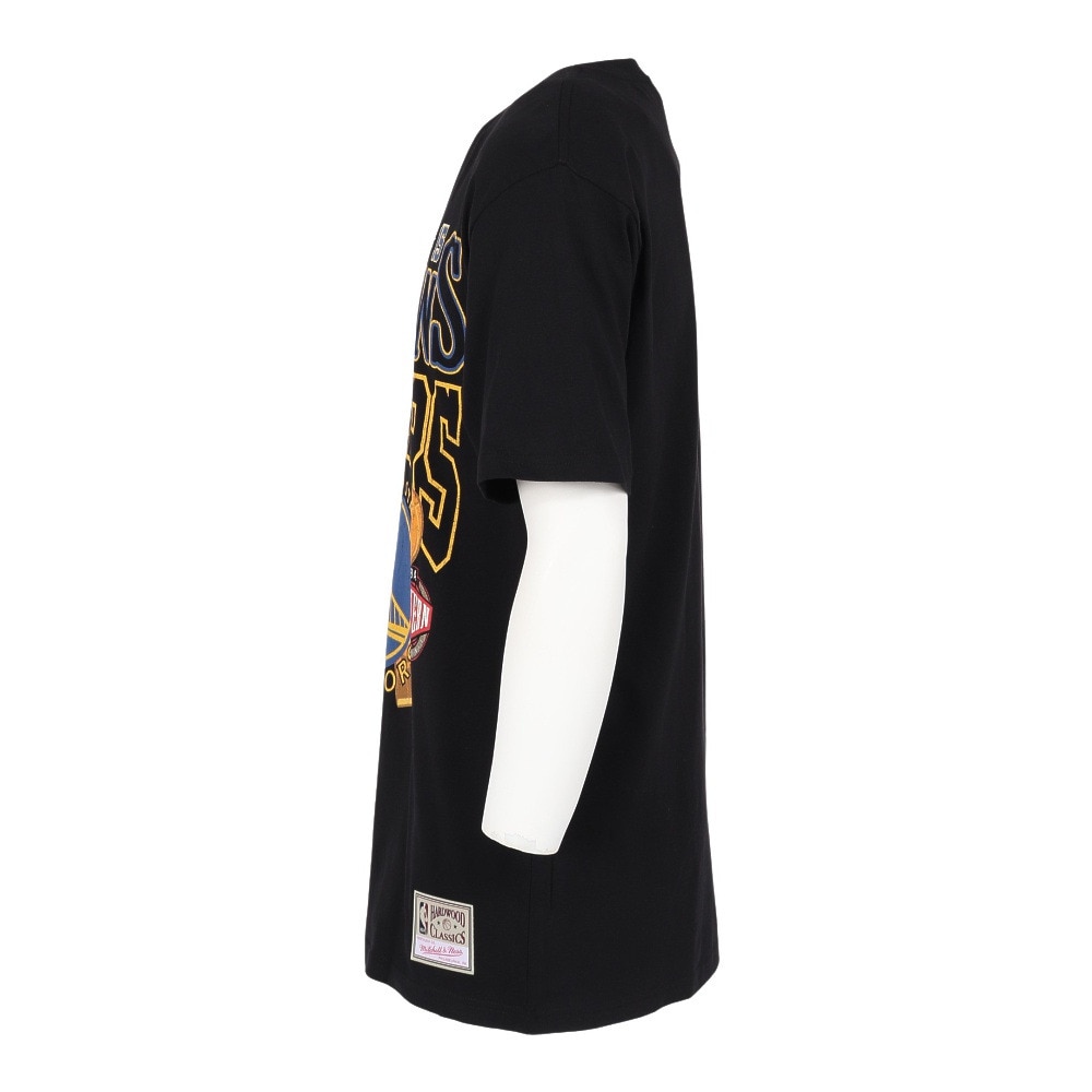 ミッチェルアンドネス（Mitchell&Ness）（メンズ）バスケットボールウェア 半袖Tシャツ WARRIO TP10214-GSWBLCK