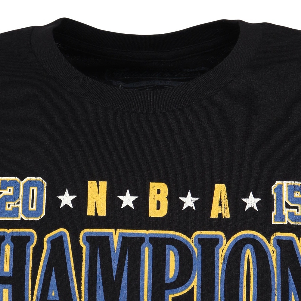ミッチェルアンドネス（Mitchell&Ness）（メンズ）バスケットボールウェア 半袖Tシャツ WARRIO TP10214-GSWBLCK