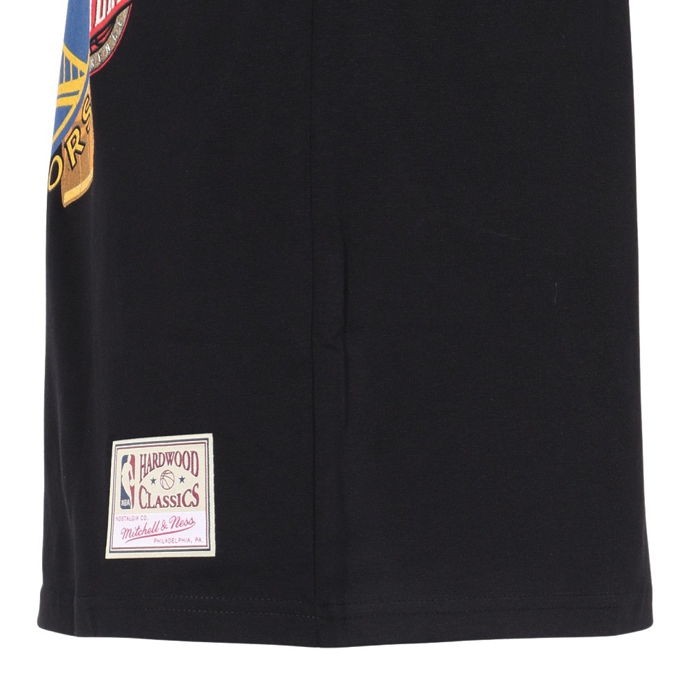 ミッチェルアンドネス（Mitchell&Ness）（メンズ）バスケットボールウェア 半袖Tシャツ WARRIO TP10214-GSWBLCK