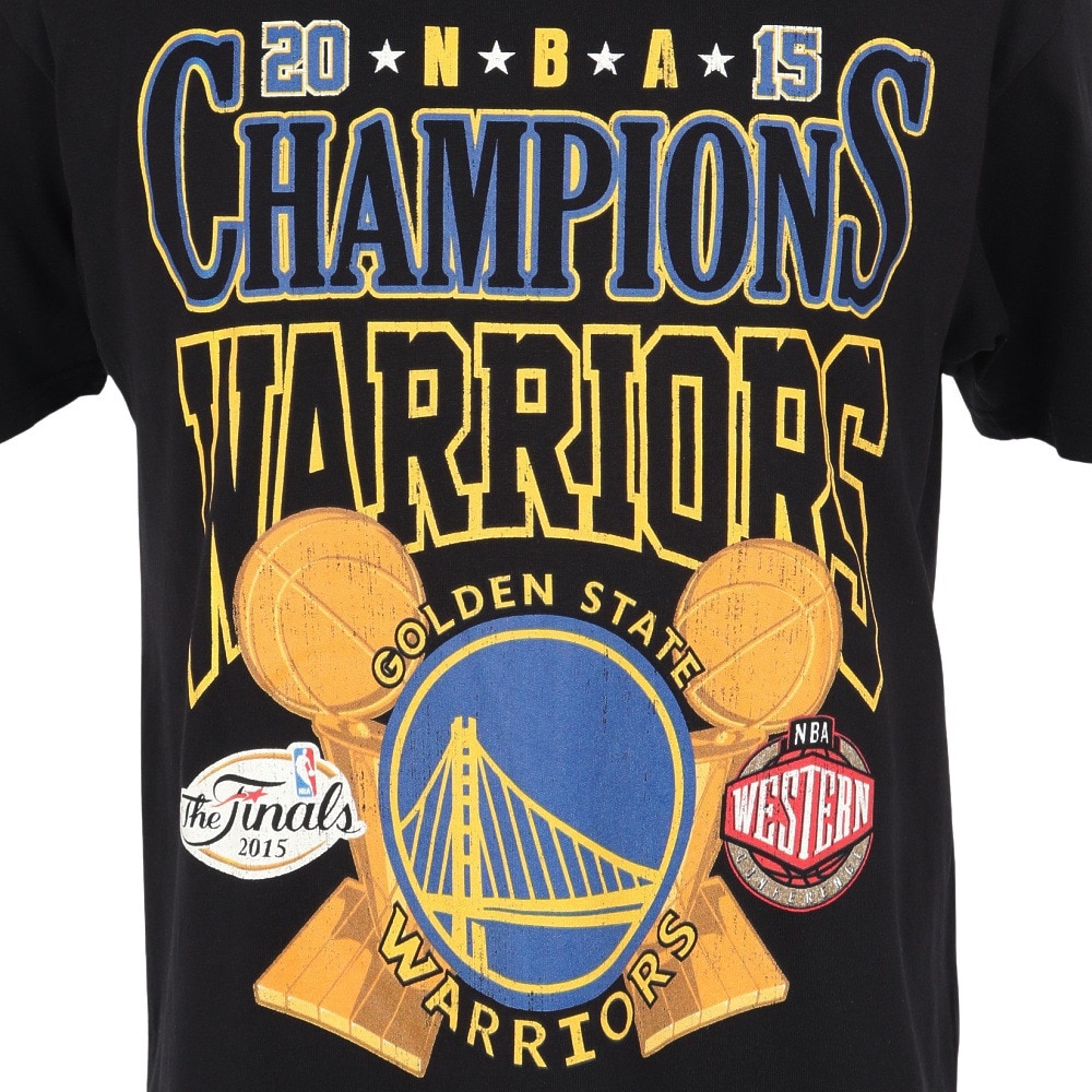 ミッチェルアンドネス（Mitchell&Ness）（メンズ）バスケットボールウェア 半袖Tシャツ WARRIO TP10214-GSWBLCK