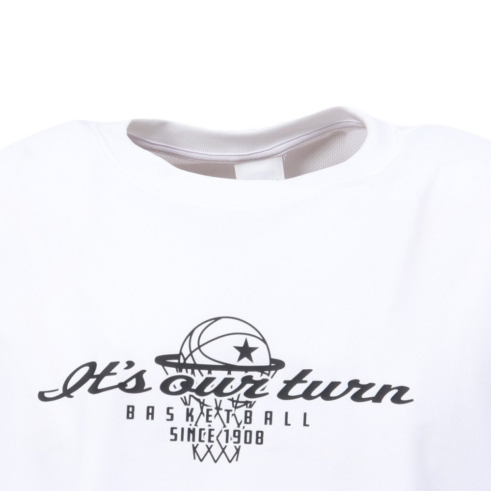 コンバース（CONVERSE）（メンズ、レディース）バスケットボールウェア プリント 半袖Tシャツ CBA261370-1100