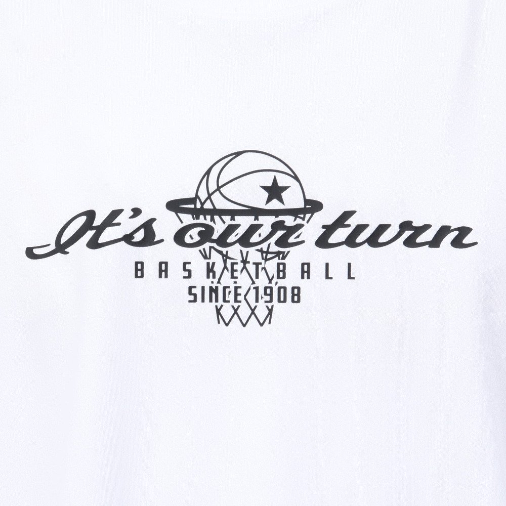コンバース（CONVERSE）（メンズ、レディース）バスケットボールウェア プリント 半袖Tシャツ CBA261370-1100