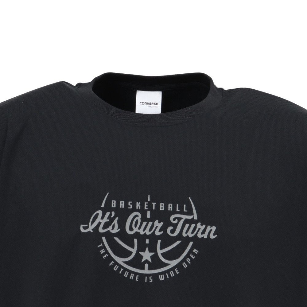 コンバース（CONVERSE）（メンズ、レディース）バスケットボールウェア プリント 半袖Tシャツ CBA261371-1900