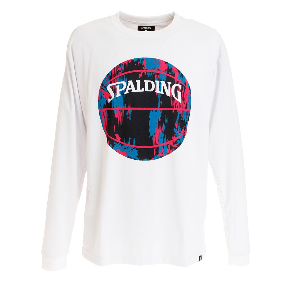 Tシャツ メンズ 長袖 マーブルボール SMT191210WP 【バスケットボール ウェア】