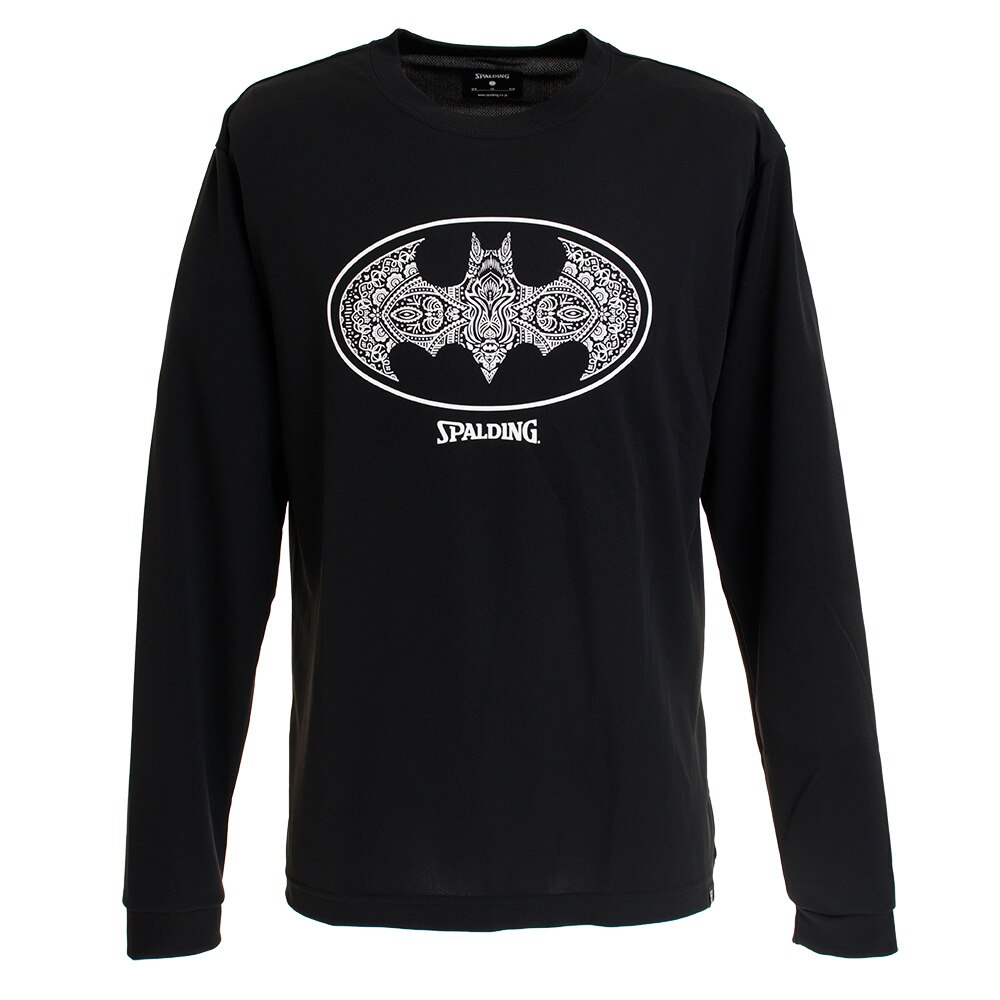 Tシャツ メンズ 長袖 バットマン ダマスクロゴ SMT191360 【バスケットボール ウェア】