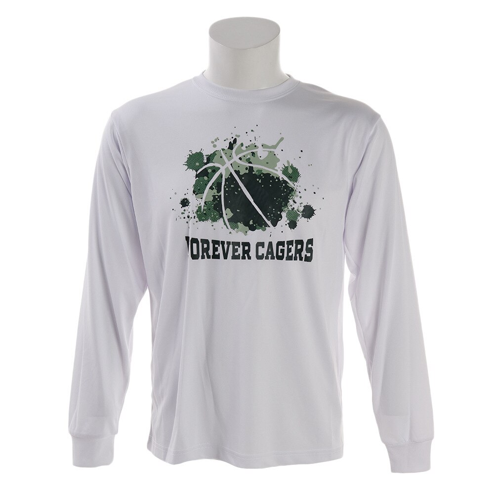 Ｔシャツ メンズ 長袖 ドライ 吸汗速乾 FOREVER CAGERS 751G9CD6622 【バスケットボール ウェア】