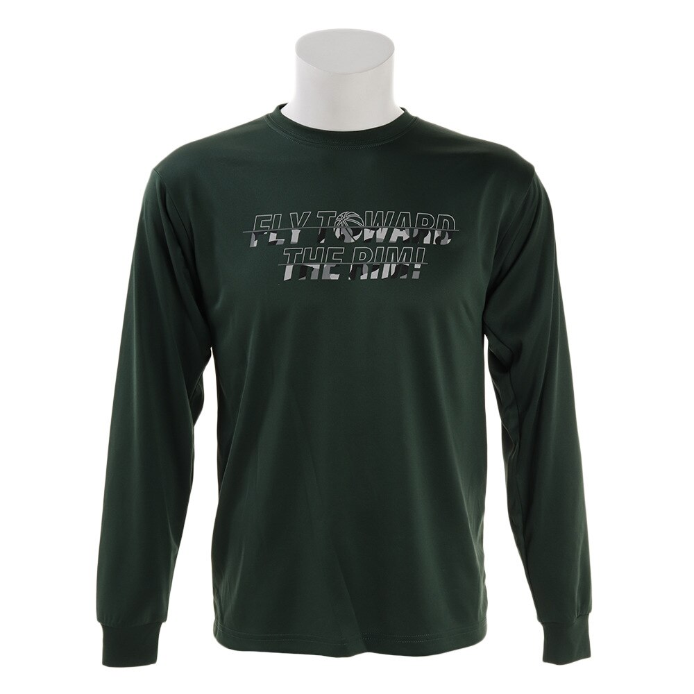 Ｔシャツ メンズ 長袖 ドライ 吸汗速乾 FLY TOWARD THE RIM 751G9CD6626 【バスケットボール ウェア】