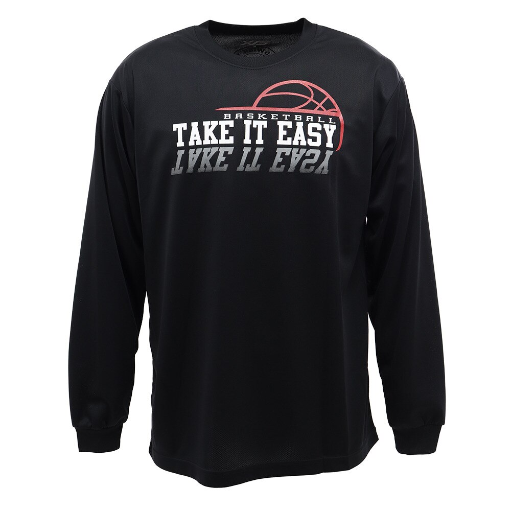  Ｔシャツ メンズ 長袖 ドライ 吸汗速乾 Take it easy 751G9ES6631 【バスケットボール ウェア】