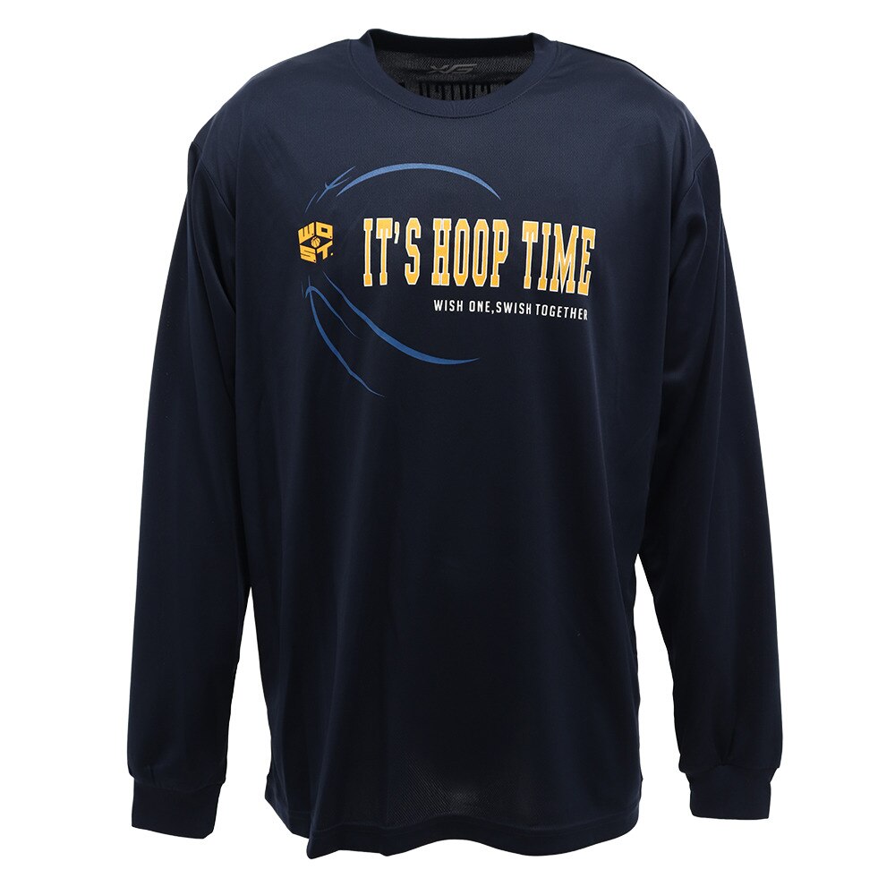  Ｔシャツ メンズ 長袖 ドライ 吸汗速乾 Its hoop time 751G9ES6633 【バスケットボール ウェア】