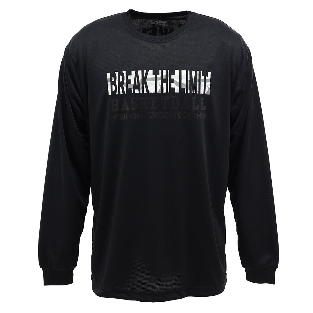  Ｔシャツ メンズ 長袖 ドライ 吸汗速乾 Break the limit 751G9ES6637 【バスケットボール ウェア】