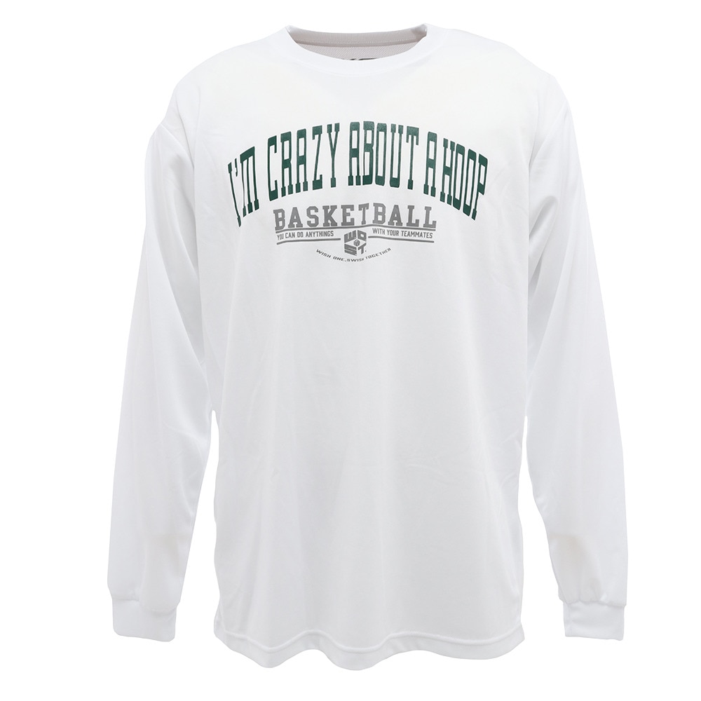 Ｔシャツ メンズ 長袖 ドライ 吸汗速乾 Im crazy about 751G9ES6638 【バスケットボール ウェア】