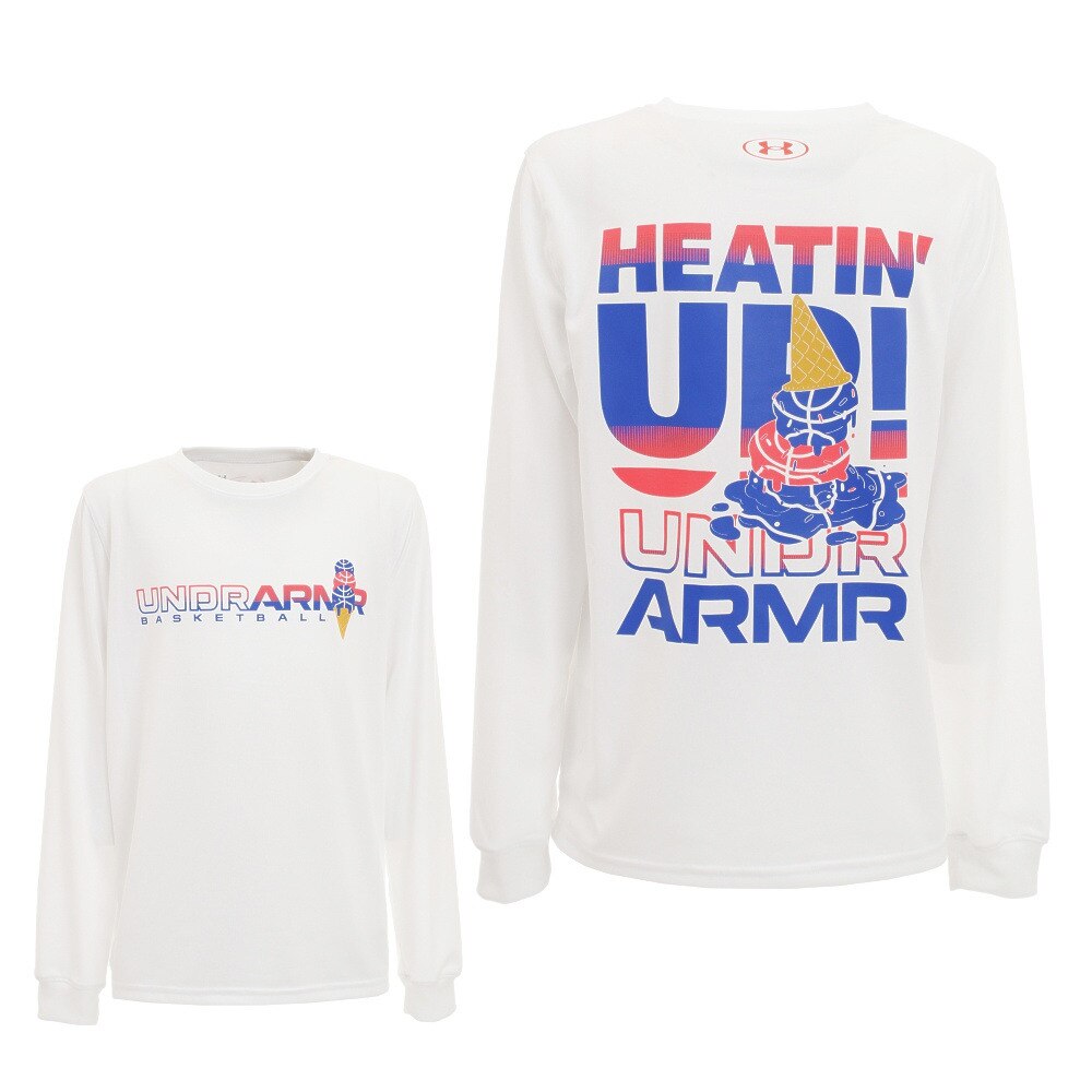 Ｔシャツ ジュニア 長袖 ユース テック ヒーティング アップ ロングスリーブシャツ 1359447 【バスケットボール ウェア】