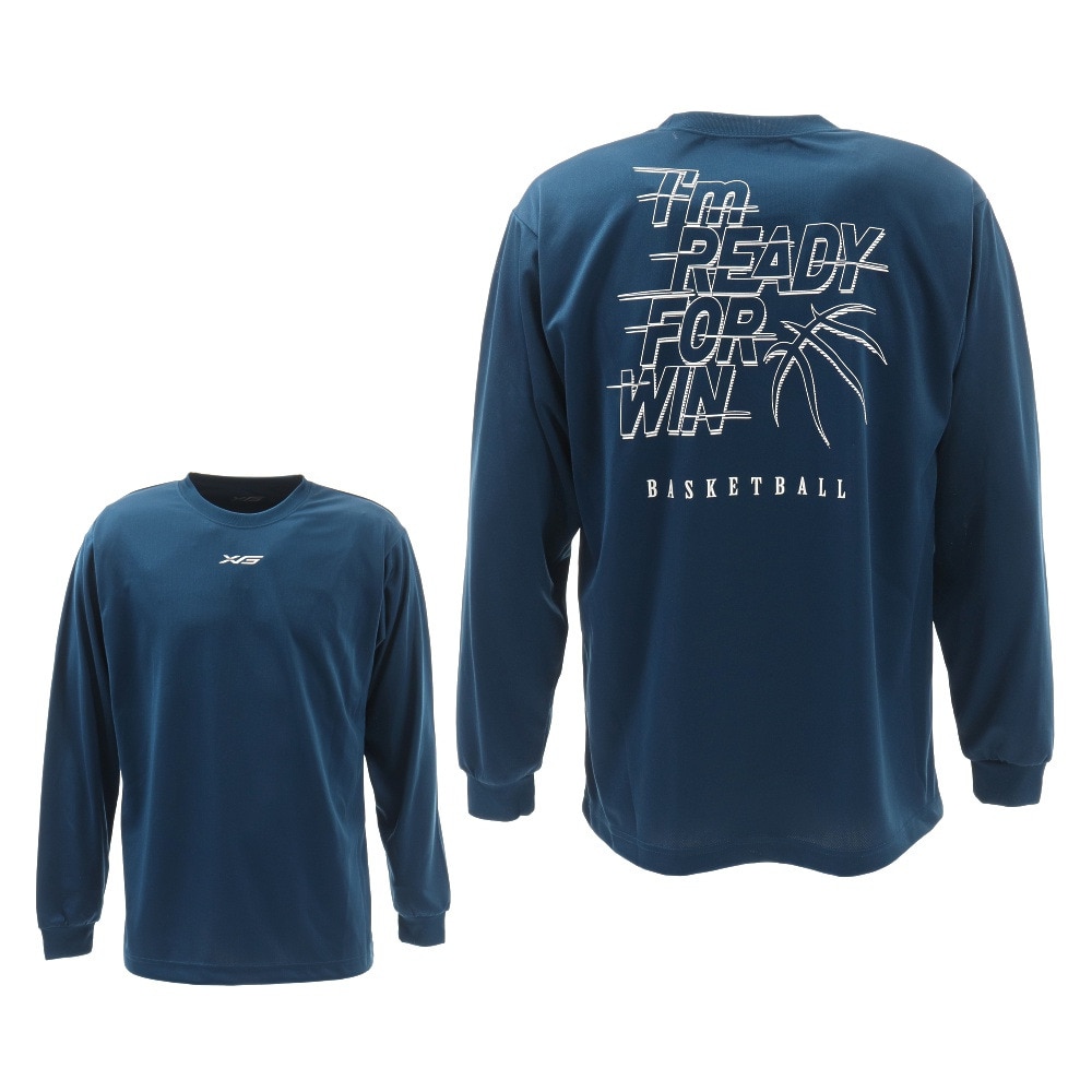  ドライプラス Im ready for win 長袖Tシャツ 751G0ES1617 BLU