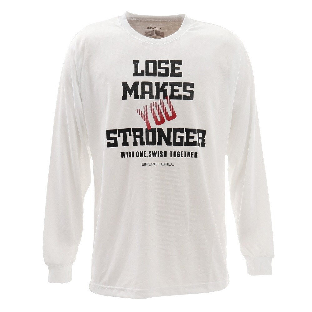  ドライプラス Lose makes you 長袖Tシャツ 751G0ES1621 WHT