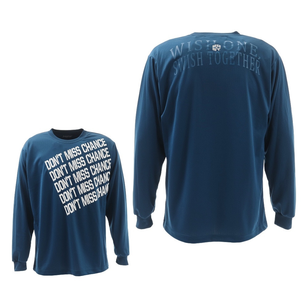  ドライプラス Dont miss chance 長袖Tシャツ 751G0ES1622 BLU