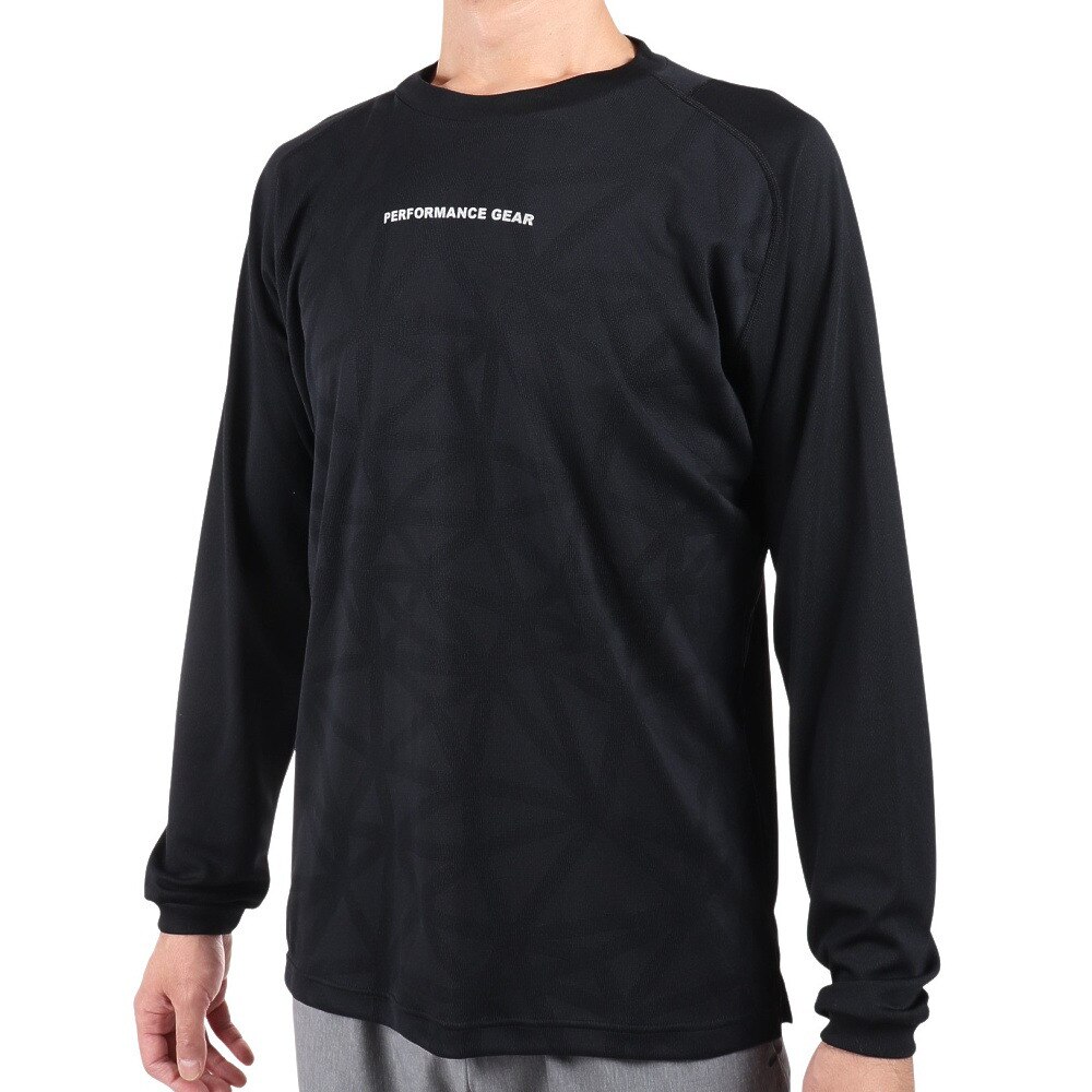  ドライプラスバスケット長袖Tシャツ 751PG0ES1603 BLK
