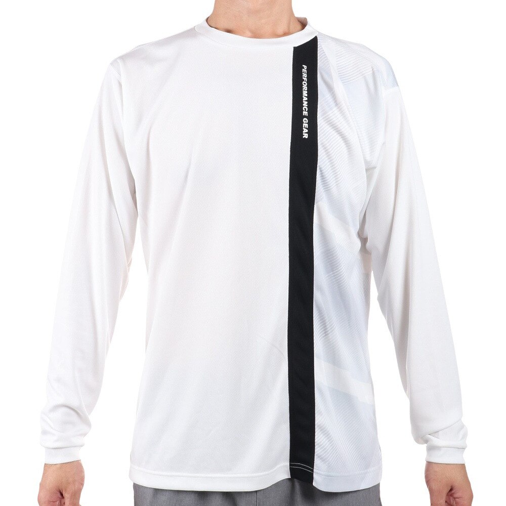 パフォーマンスギア｜ドライ 吸汗速乾バスケット長袖Tシャツ 751PG0ES1604 WHT バスケットボールウェア ロンT -  スポーツ用品はスーパースポーツゼビオ