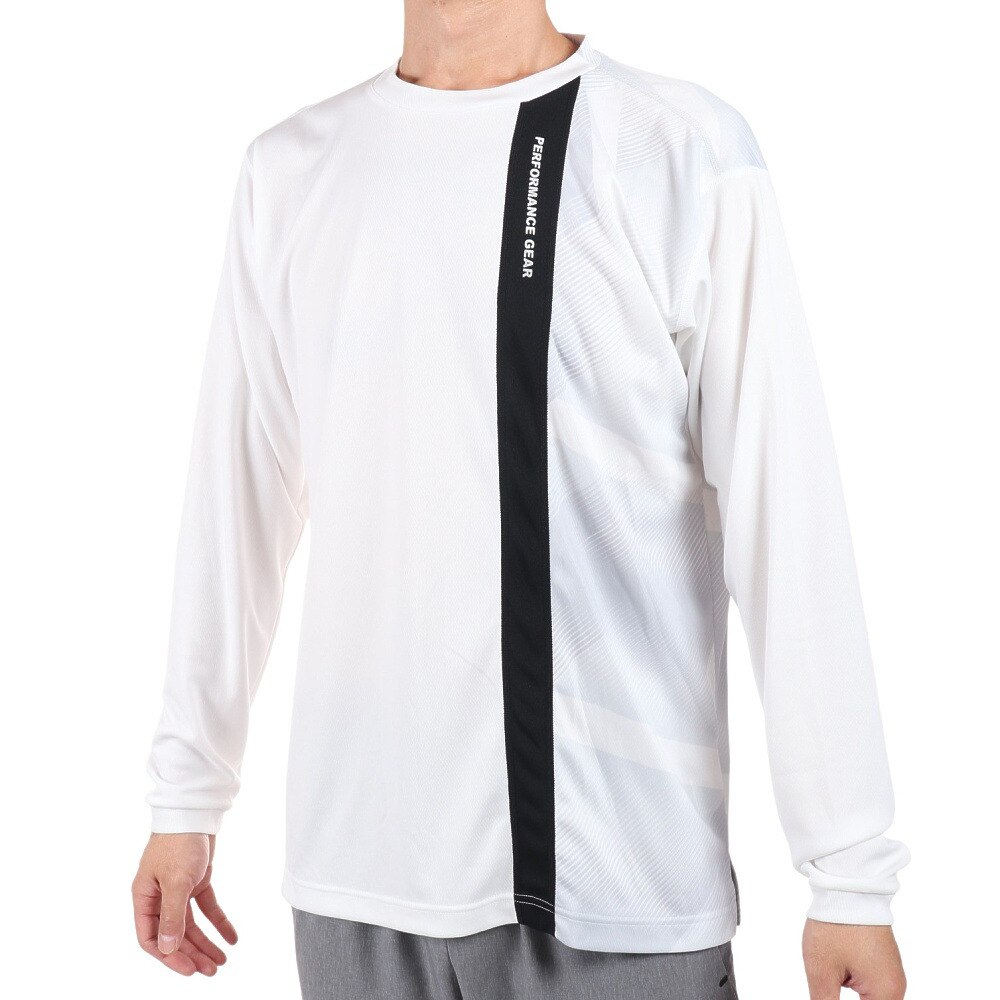 パフォーマンスギア｜ドライ 吸汗速乾バスケット長袖Tシャツ 751PG0ES1604 WHT バスケットボールウェア ロンT -  スポーツ用品はスーパースポーツゼビオ