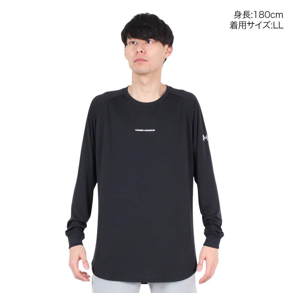 アンダーアーマー（UNDER ARMOUR）（メンズ）バスケットボールウェア ロンT ロングショット ロングスリーブ Tシャツ 1.5 1368856 001