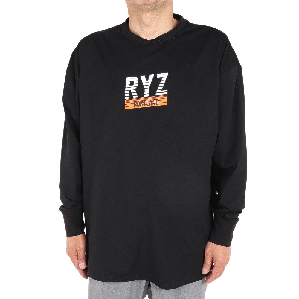 ライズ（RYZ）（メンズ）バスケットボールウェア ロンT N/08 長袖Tシャツ 751R1CD6607 BLK