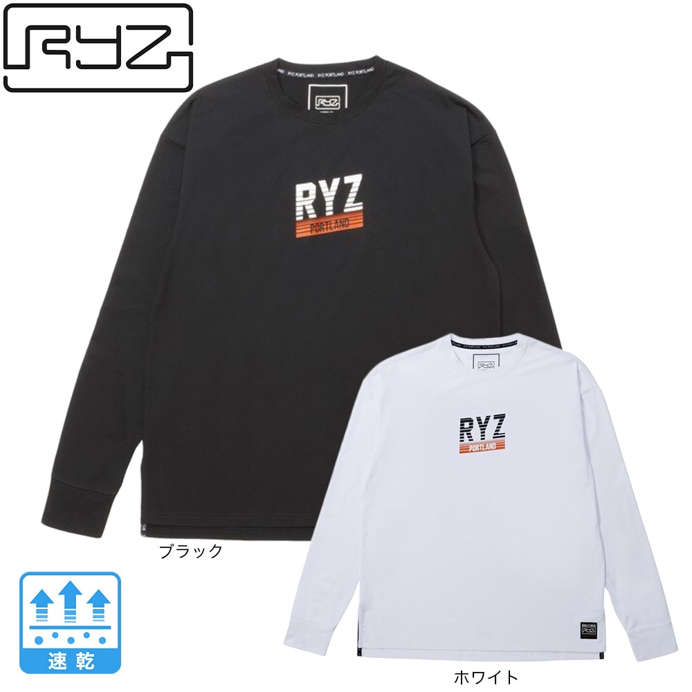 ライズ（RYZ）（メンズ）バスケットボールウェア ロンT N/08 長袖Tシャツ 751R1CD6607 BLK