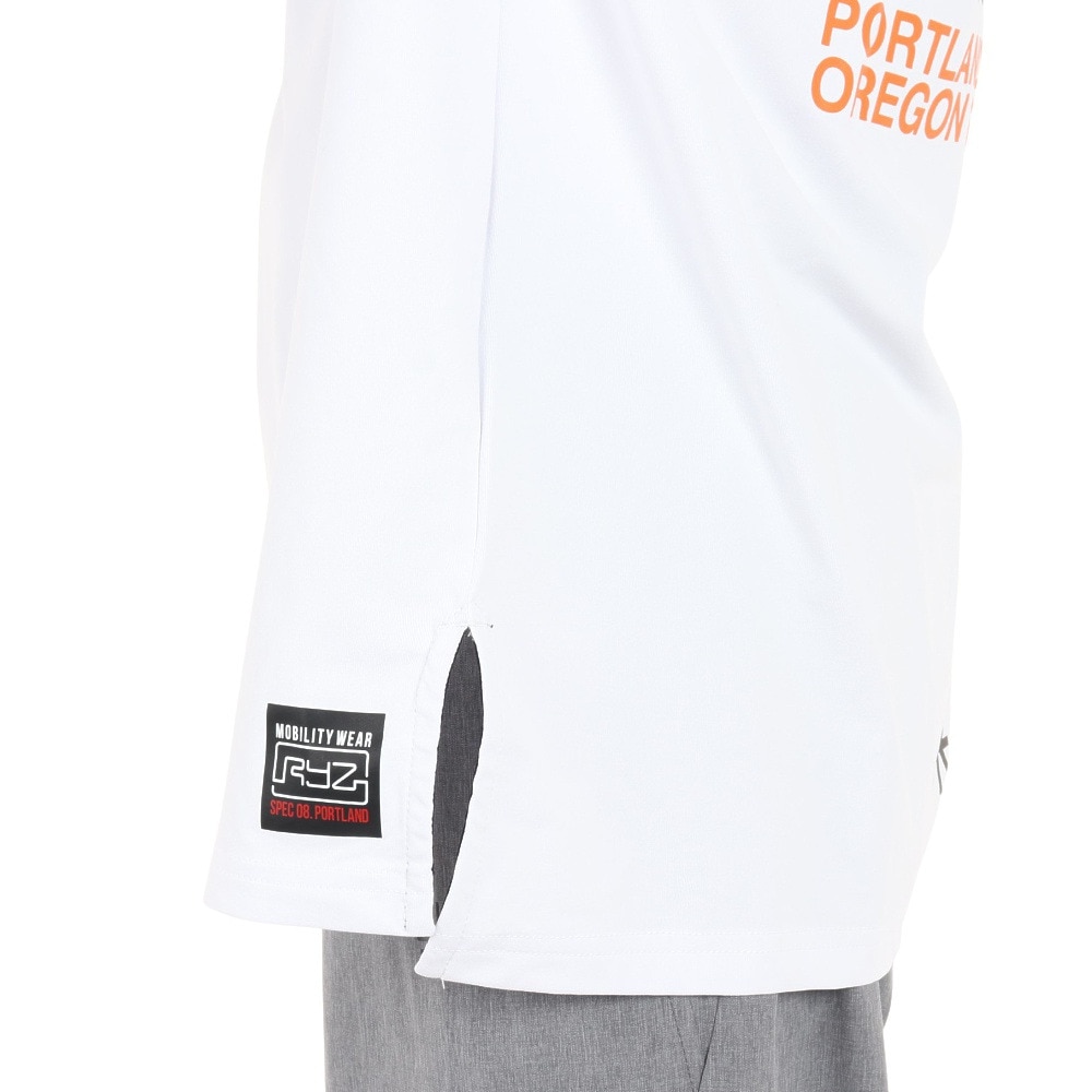 ライズ（RYZ）（メンズ）バスケットボールウェア ロンT N/08 長袖Tシャツ 751R1CD6607 WHT