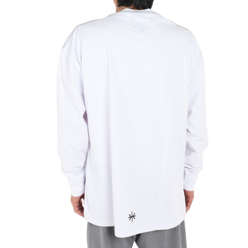 ライズ（RYZ）（メンズ）バスケットボールウェア ロンT PHOTO 長袖Tシャツ 751R1CD6608 WHT