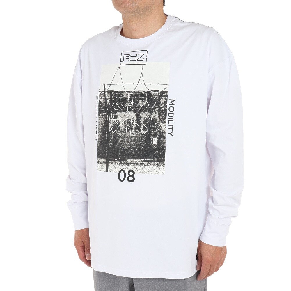 ライズ（RYZ）（メンズ）バスケットボールウェア ロンT PHOTO 長袖Tシャツ 751R1CD6608 WHT |  スポーツ用品はスーパースポーツゼビオ