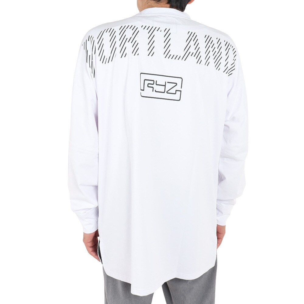 ライズ（RYZ）（メンズ）バスケットボールウェア ロンT B.T.PDX 長袖Tシャツ 751R1CD6610 WHT