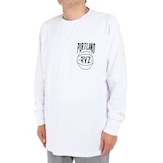 ライズ（RYZ）（メンズ）バスケットボールウェア ロンT B.T.PDX 長袖Tシャツ 751R1CD6610 WHT