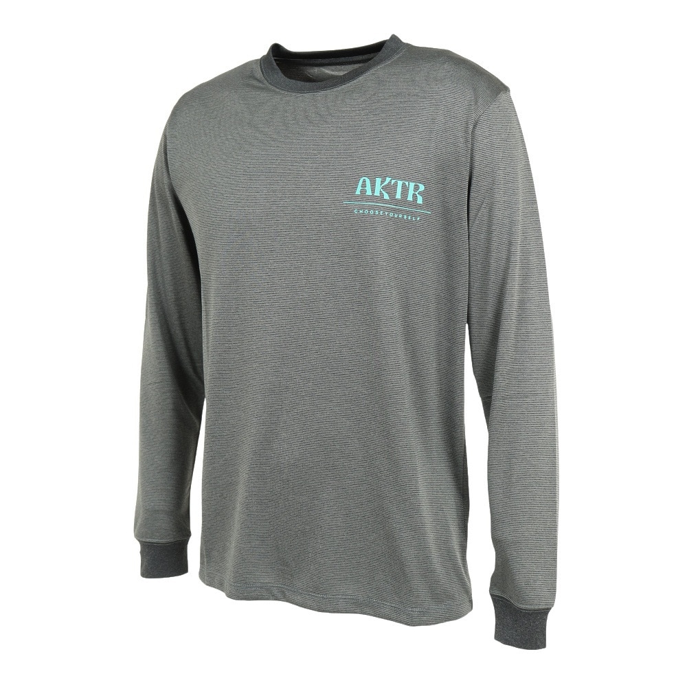 アクター（AKTR）（メンズ）バスケットボールウェア BREEZE ロゴ ロングスリーブシャツ 221-061005 GY