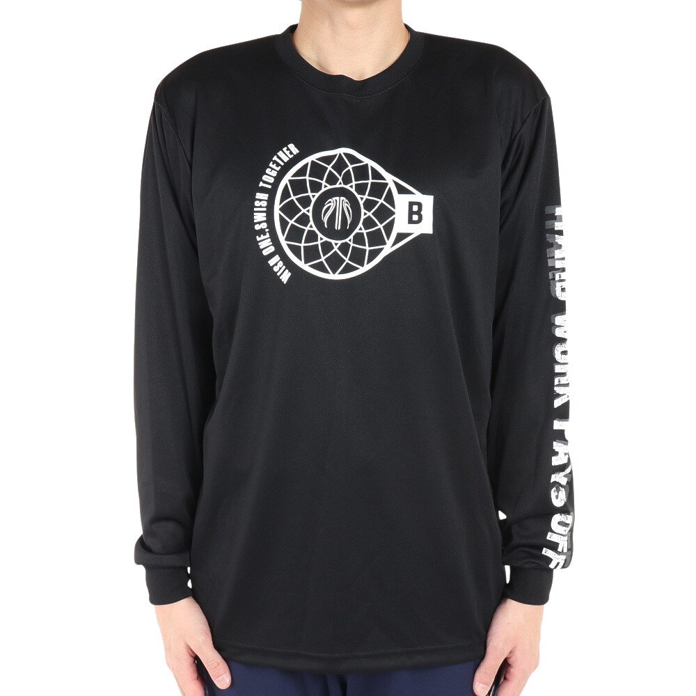 エックスティーエス（XTS）（メンズ）バスケットボールウェア ロンT ドライプラス長袖Ｔシャツ 751G1ES6622BLK