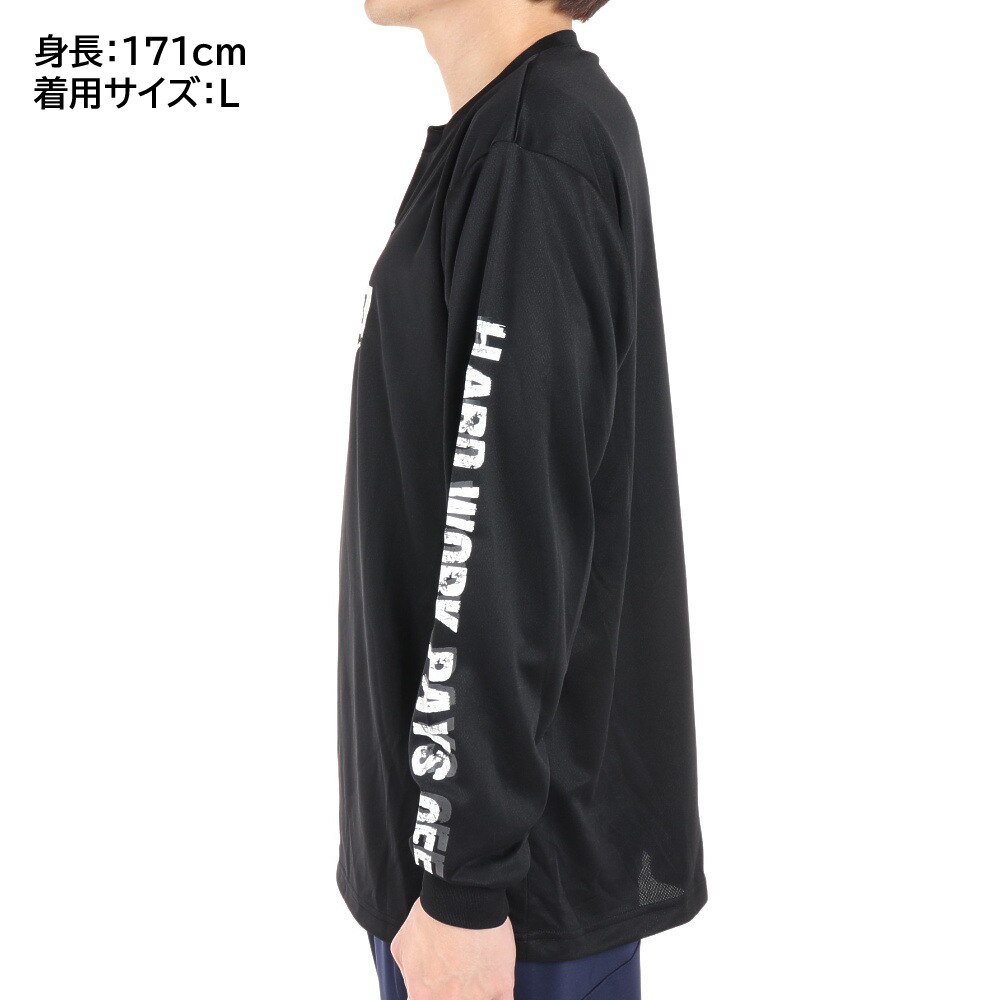 エックスティーエス（XTS）（メンズ）バスケットボールウェア ロンT ドライプラス長袖Ｔシャツ 751G1ES6622BLK