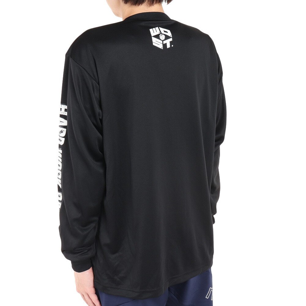 エックスティーエス（XTS）（メンズ）バスケットボールウェア ロンT ドライプラス長袖Ｔシャツ 751G1ES6622BLK