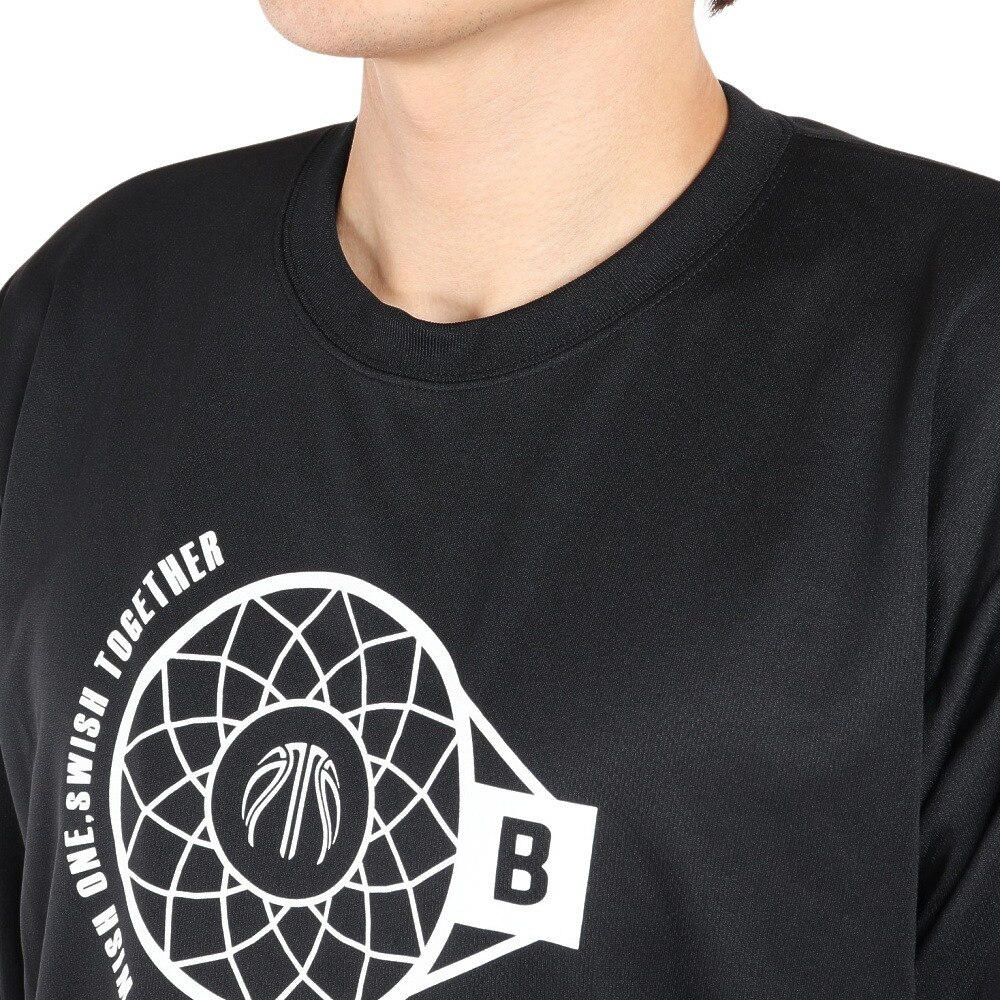 エックスティーエス（XTS）（メンズ）バスケットボールウェア ロンT ドライプラス長袖Ｔシャツ 751G1ES6622BLK
