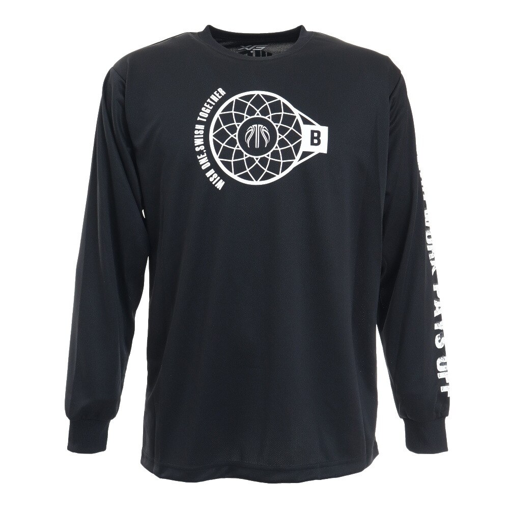 エックスティーエス（XTS）（メンズ）バスケットボールウェア ロンT ドライプラス長袖Ｔシャツ 751G1ES6622BLK