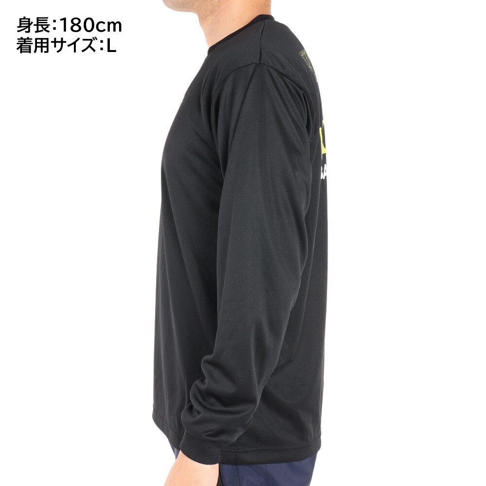 エックスティーエス（XTS）（メンズ）バスケットボールウェア ロンT ドライプラス長袖Ｔシャツ 751G1ES6624BLK